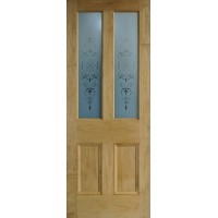 Regent etched glass door