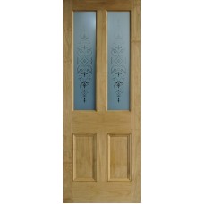 Regent etched glass door