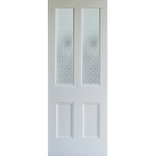 Bright Star etched glass door