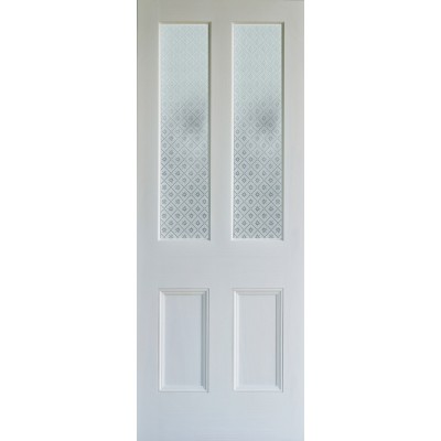 Bright Star etched glass door