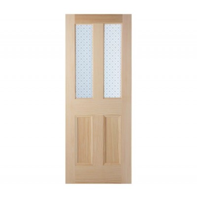 Bright Star etched glass door
