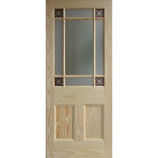 9 pane door Red Shamrocks