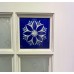 9 pane Blue Floral Door