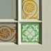 9 pane door Green Shamrocks