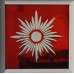 9 pane Red Starburst Door