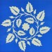 9 pane door Blue Garlands & vine